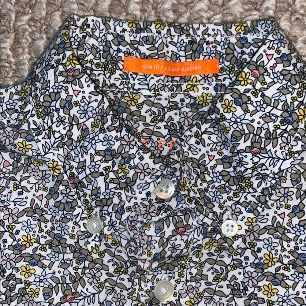 Floral design shirt slim fit